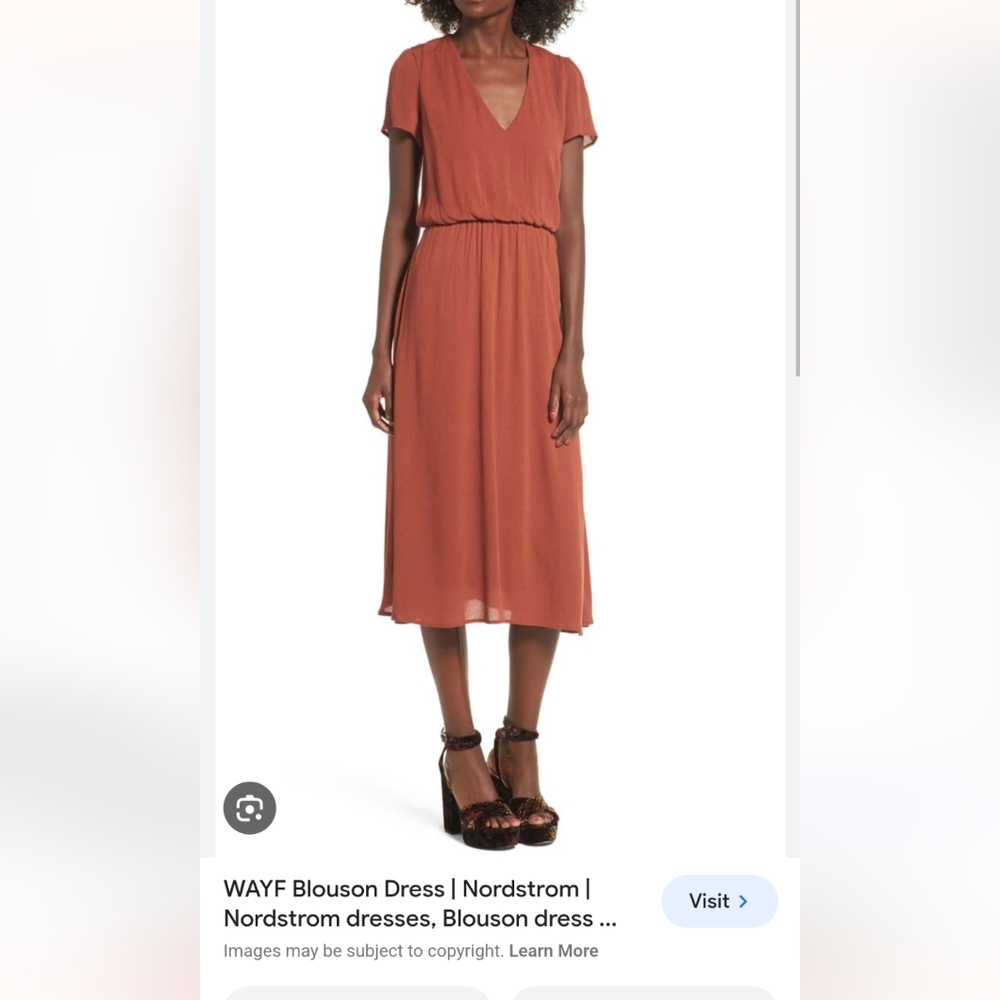 WAYF Blouson Dress - Floral